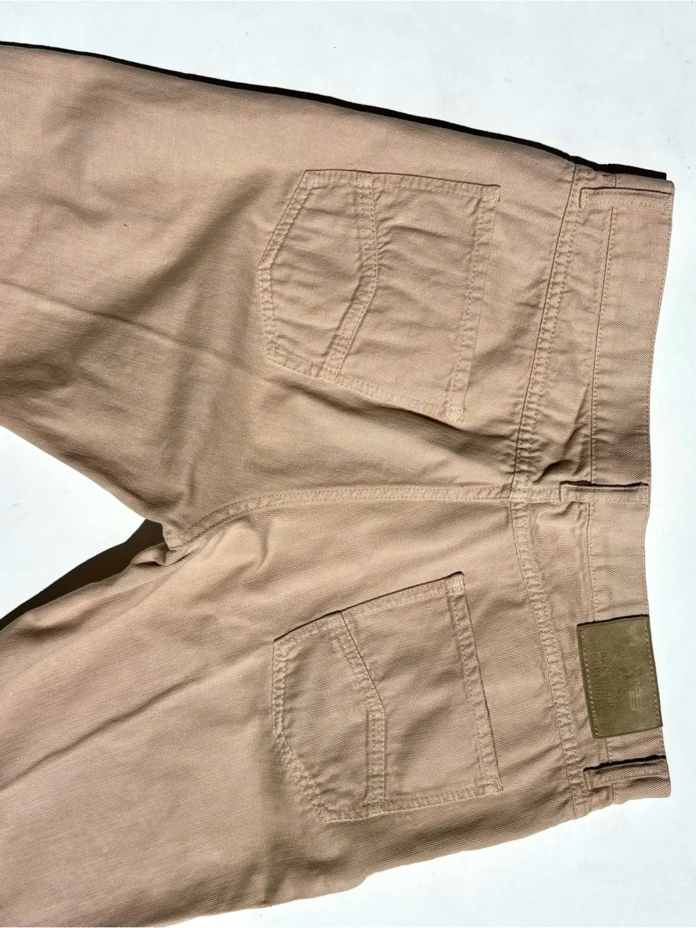 Brunello Cucinelli Sand-Pink Men’s Denim Trousers Jeans, 52, US L (35-36”)